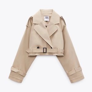 COPY - Zara cropped trench jacket